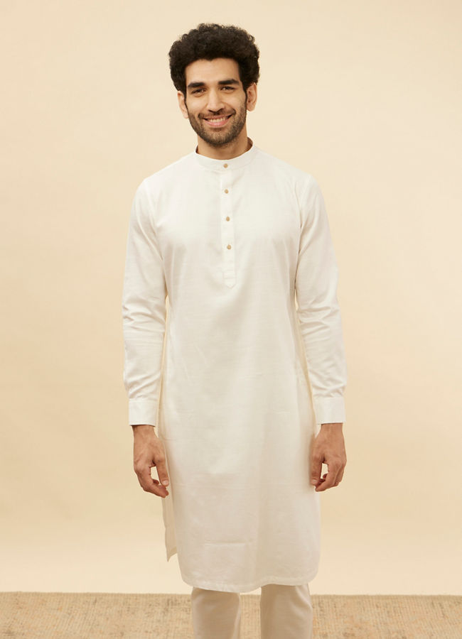 Off White Kurta Set image number 0